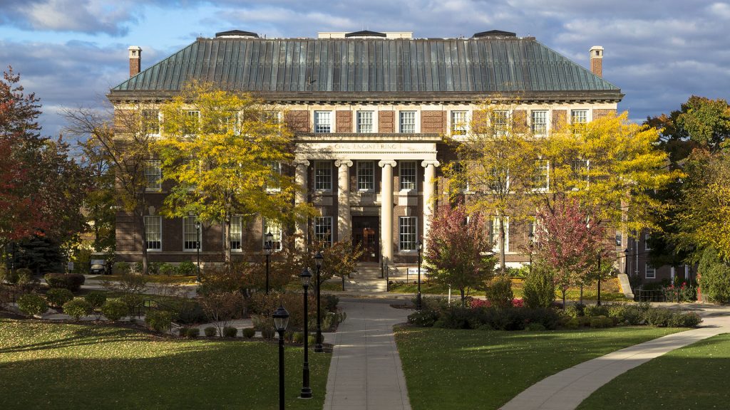 A view of the Troy Building, which houses the Office of its President